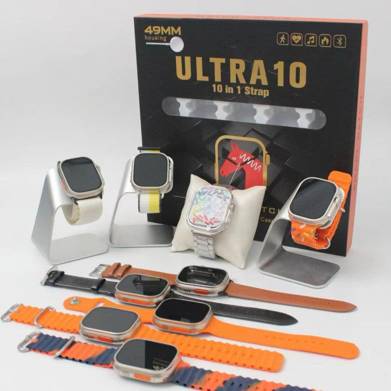 Ultra 10 Smart Watch with 10 FREE Straps